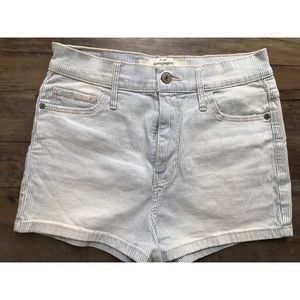 Abercrombie High-Waisted Striped Shorts